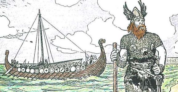 Illustration de l’exploration viking
